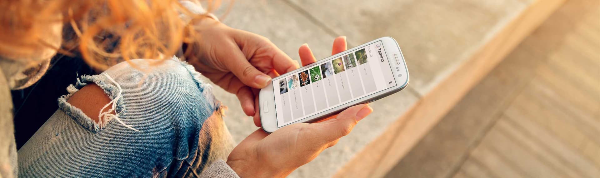 Smartphone mit Tamino Ansicht